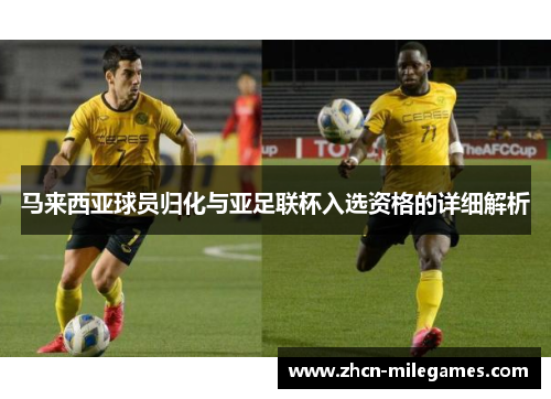 马来西亚球员归化与亚足联杯入选资格的详细解析